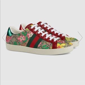 Gucci Ace Floral Sneakers 36.5